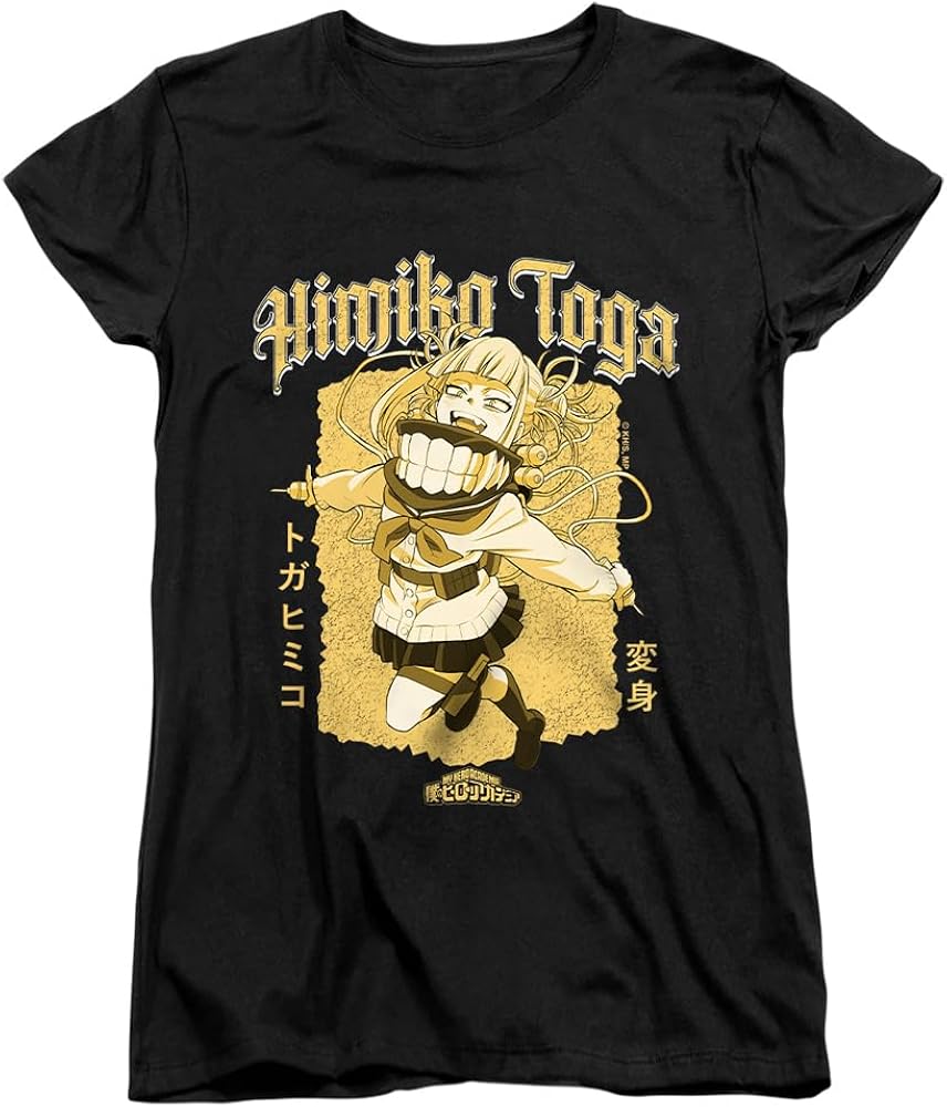 Amazon.com: My Hero Academia Hard Rock Himiko Toga Women's T Shirt